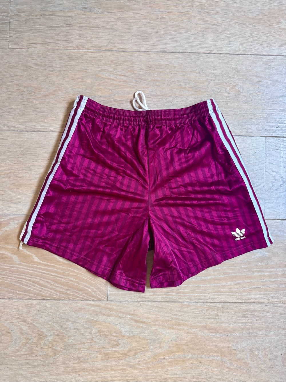Vintage Adidas Men’s Burgundy Athletic Shorts. Made in USA